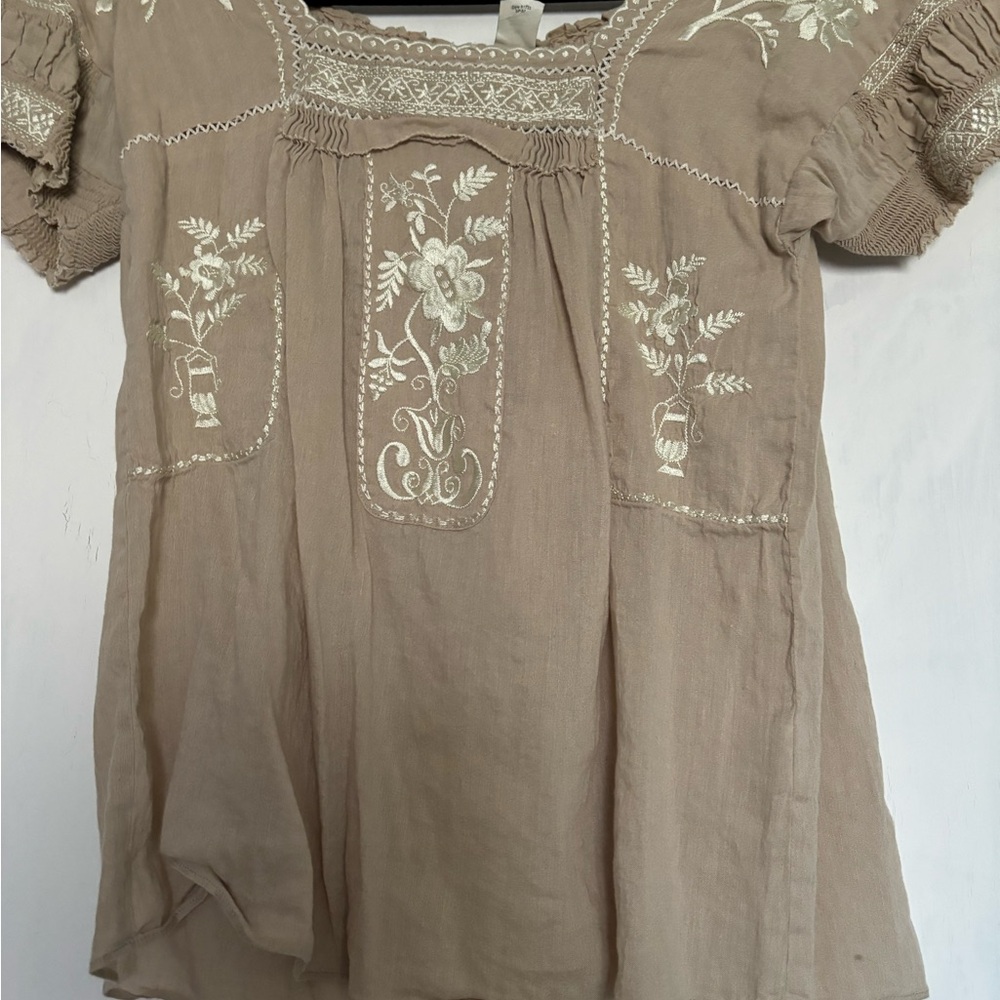 J. Crew Embroidered Blouse